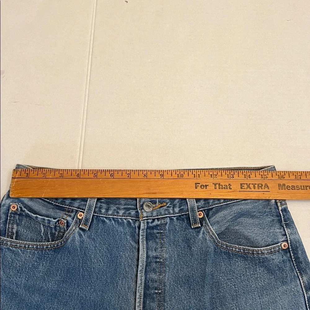 Y2K LEVI’S 501xx VINTAGE STRAIGHT LEG GRUNGE DISTRESSED BUTTON FLY JEANS 32x30